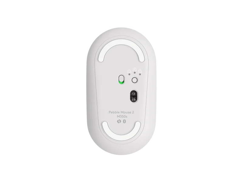 Logitech Pebble Mouse 2 M350s bežični miš, bijeli (910-007013)