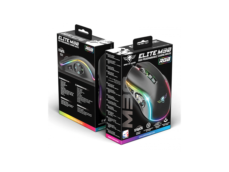 Spirit of Gamer ELITE-M30 Optikai gaming egér (S-EM30)