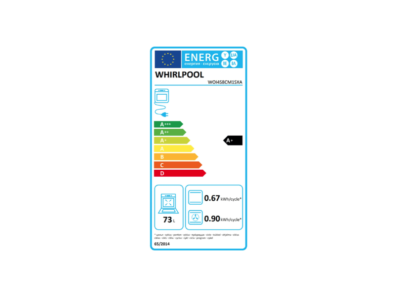 Whirlpool WOI4S8CM1SXA Beépíthető sütő + Whirlpool WB S2560 NE Beépíthető indukciós főzőlap