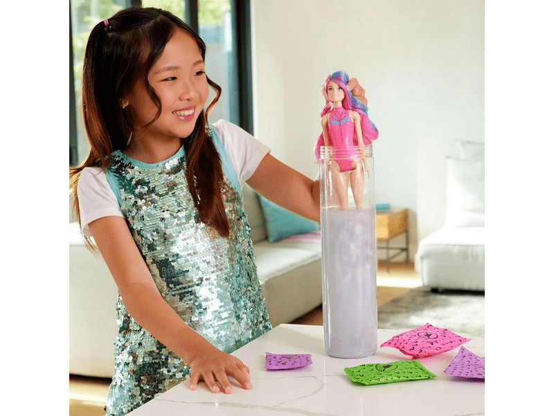 Barbie: Color Reveal meglepetés baba - Disco sztár, 1db (JCP01)