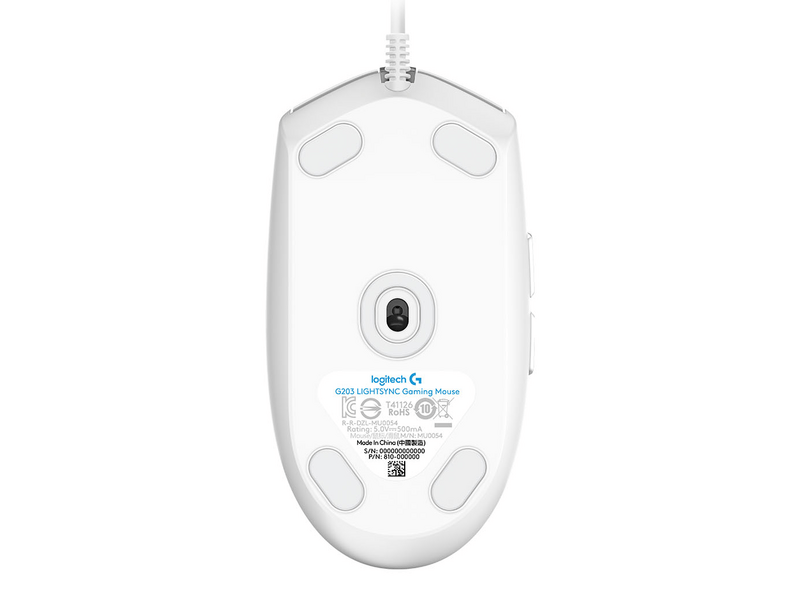 Logitech G102 Lightsync miš, bijeli (910-005824)