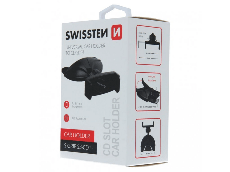 Swissten S-Grip S3-CD1 autós telefon tartó (65010507)