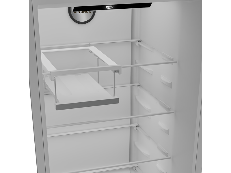 Egyajtós NF hűtő, inox,365l