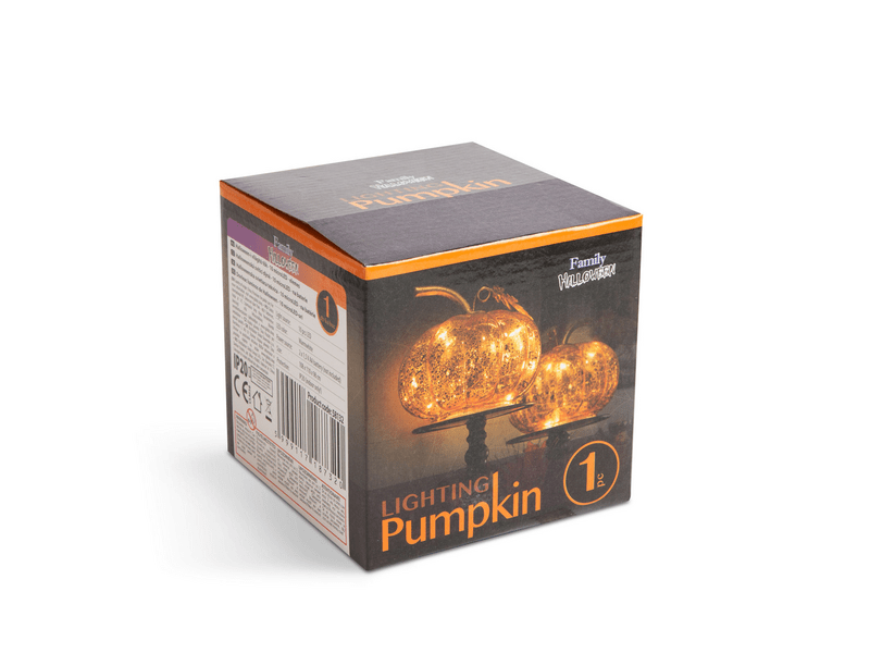 Family 58132 Halloween-i világító tök - 10 microLED - elemes
