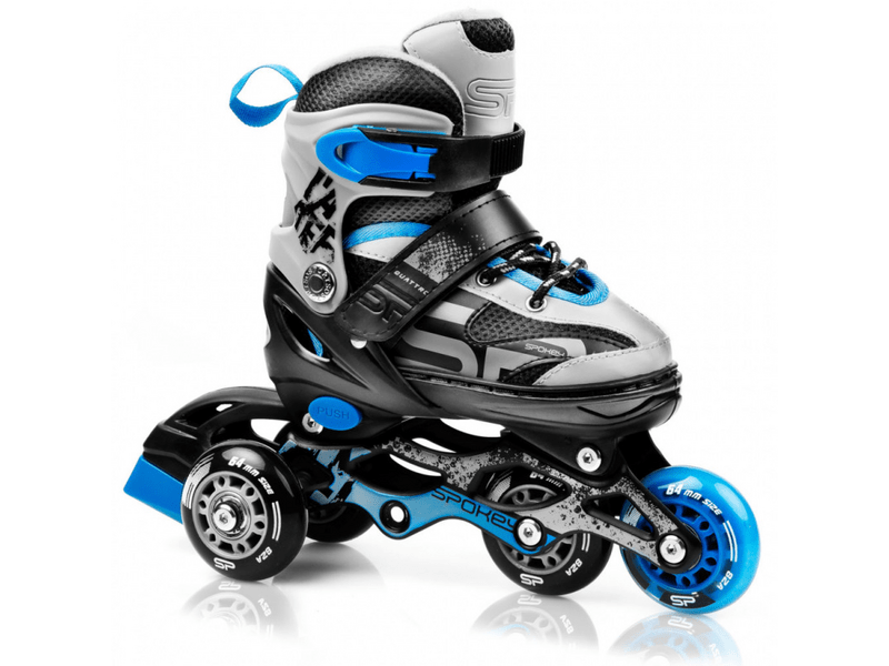 Spokey Quattro 4in1 állítható korcsolya, kék, 34-37