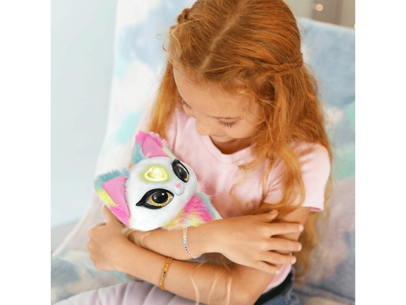 Skyrocket My Fuzzy Friends suttogó plüss cica, Luna (18603)