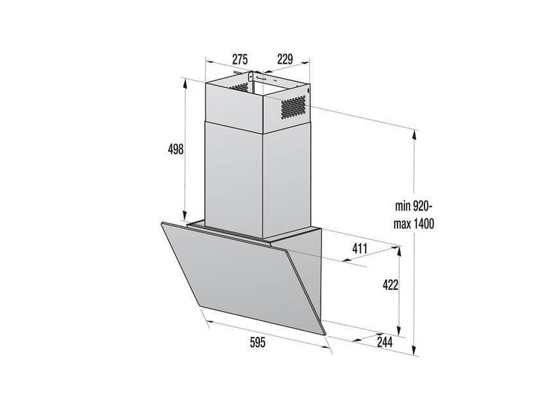 Gorenje WHI66236B Páraelszívó