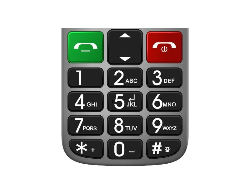 Evolveo EP800 EasyPhone FM Mobil idősek számára, ezüst