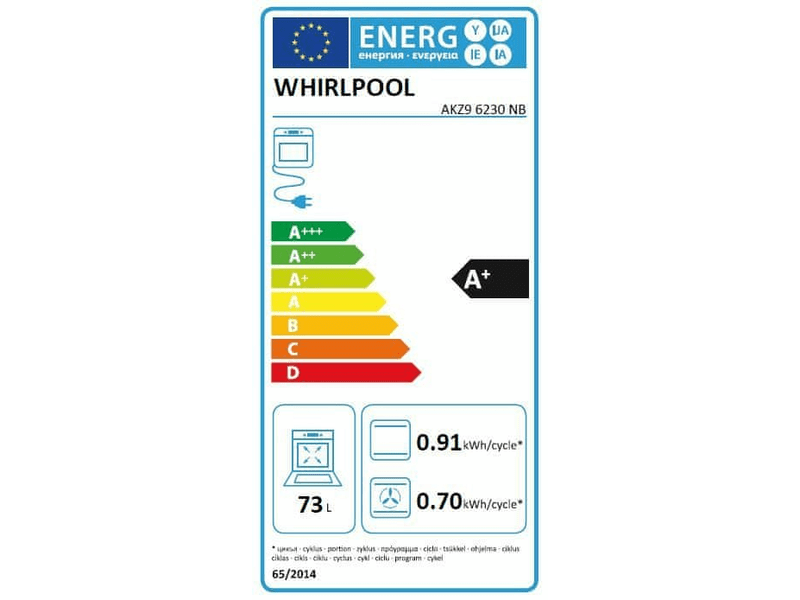 Whirlpool AKZ9 6230NB Beépíthető sütő, fekete + Whirlpool AMW730/NB Beépíthető mikrohullámú sütő, fekete
