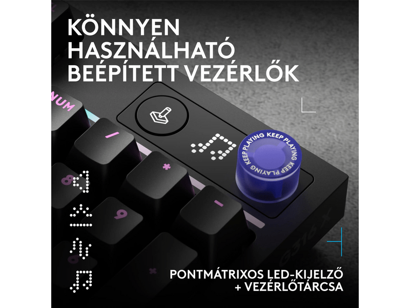 Logitech G316 X Gamer billentyűzet, HU, fekete (920-014204)