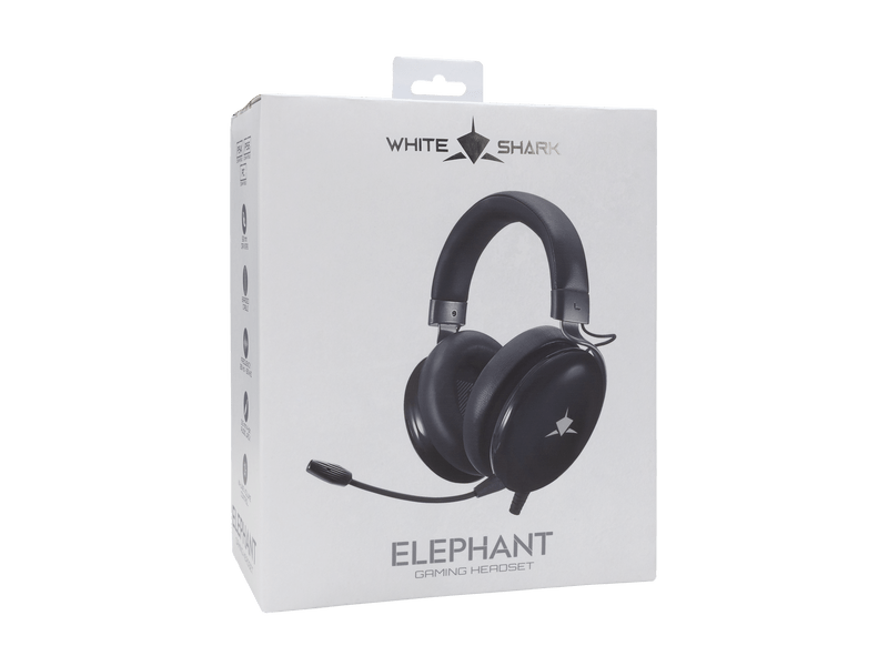 White Shark Elephant Gaming fejhallgató, fekete (W030222)