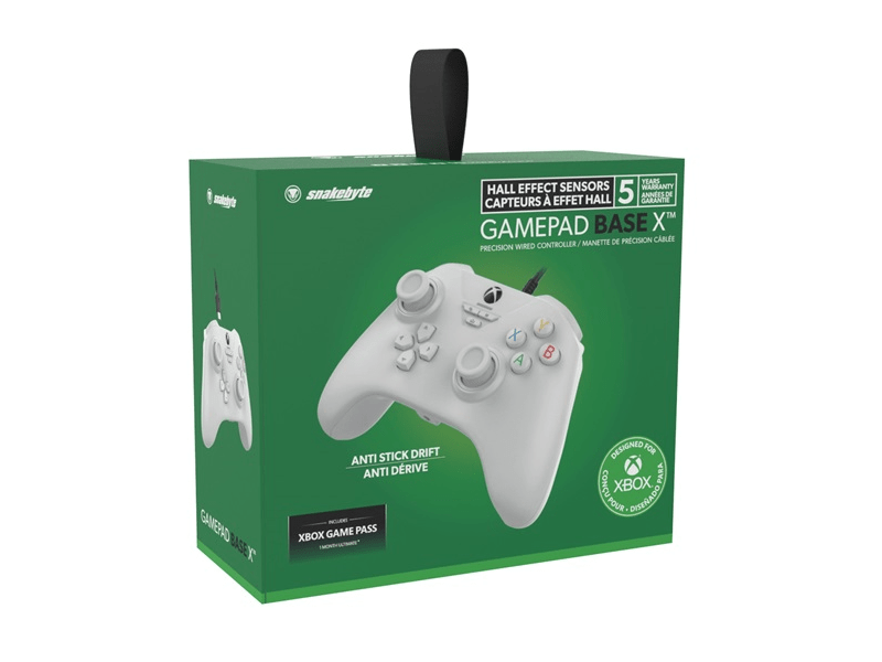 Snakebyte Xbox Series X vezetékes kontroller - fehér SB922466