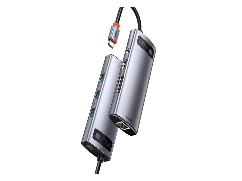 Baseus Metal Gleam 8-in-1 USB-C HUB (CAHUBCV0G)