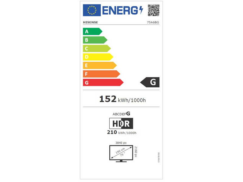 Hisense 75A6BG 4K UHD Smart LED TV, 190 cm