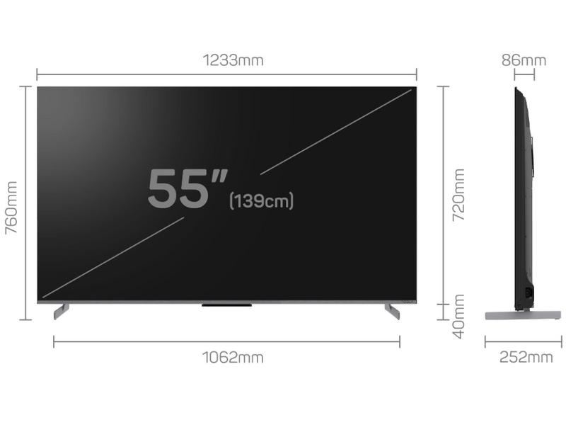 Tesla G55S949GUS 55" 4k UHD Smart QLED televizor