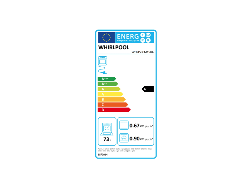 Whirlpool WOI4S8CM1SBA Beépíthető sütő + Whirlpool AKT 8190/BA Beépíthető kerámia főzőlap