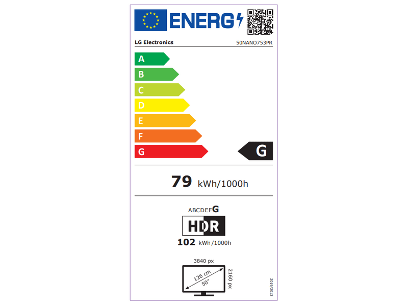 LG 50NANO753PR 50'' (127 cm) 4K HDR Smart NanoCell TV