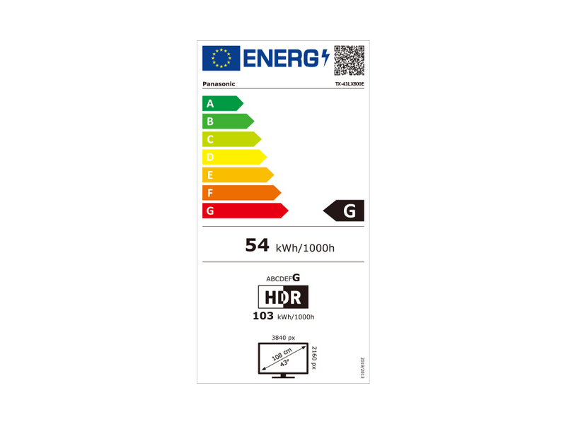 Panasonic TX-43LX800E 109 cm, 4K Ultra HD Smart LED Televízió