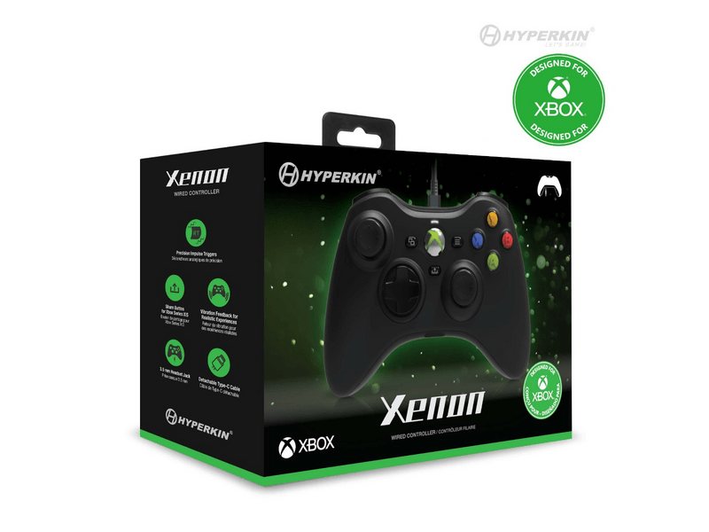 Hyperkin Xenon Žičani kontroler , crni