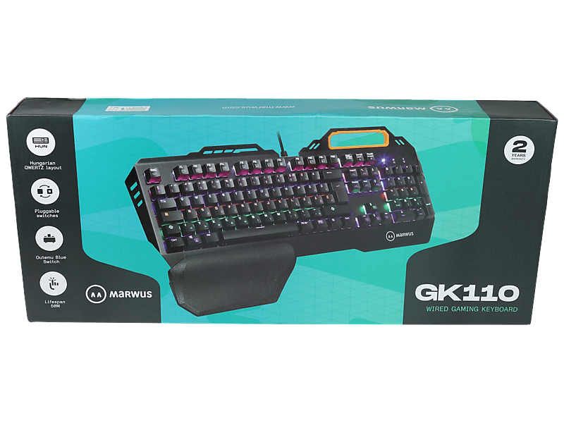 Marwus GK110 Mechanikus Gamer billentyűzet