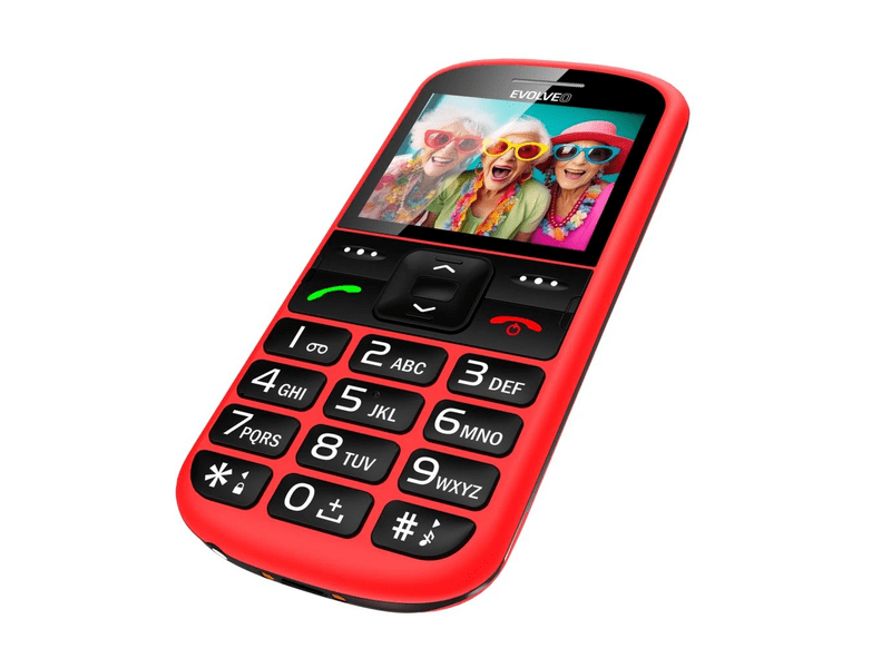 Evolveo EasyPhone XS Mobiltelefon, piros (EP-570-XS-RD)