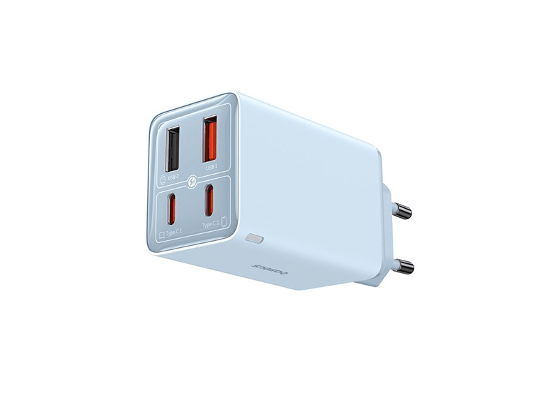 Baseus GaN6 Pro hálózati gyorstöltő 65W, kék (P1016270131300)