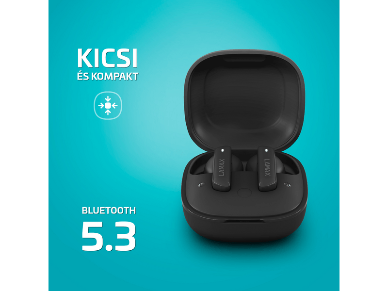 LAMAX Clips1 ANC TWS fülhallgató, fekete