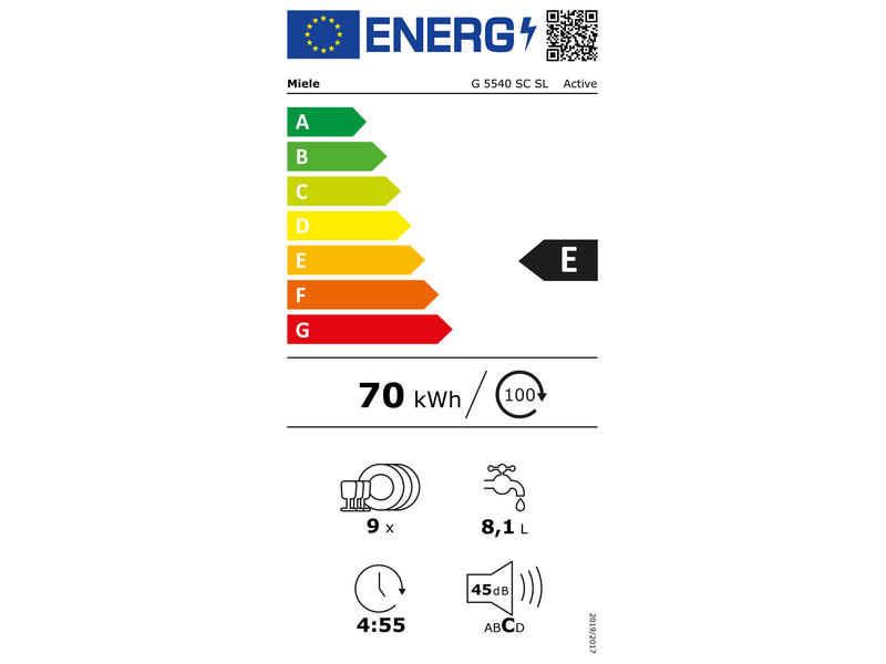 Miele G 5540 SC SL Active Szabadonálló mosogatógép