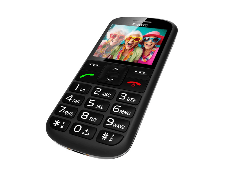 Evolveo EasyPhone XS Mobiltelefon, fekete (EP-570-XS-BK)