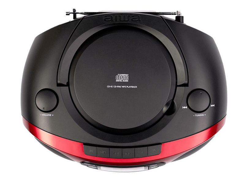 Aiwa RC-250RD hordozható retro boombox, piros