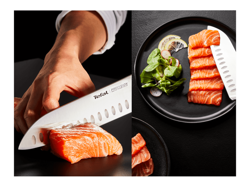 Tefal K2821124 Precision nemesacél santoku kés 16,5 cm