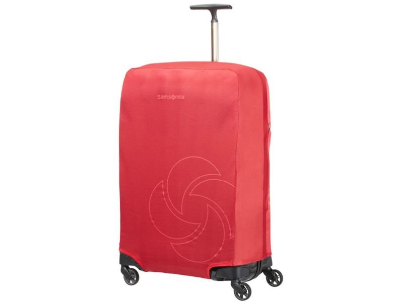 Samsonite összehajtható bőröndhuzat, M/L méret, piros (121223-1726)