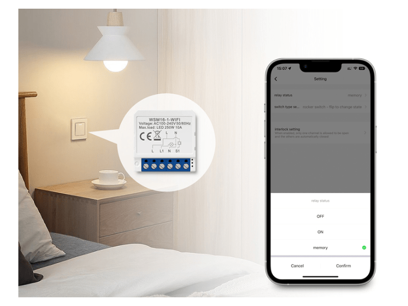 Avatto WSM16-W3 TUYA intelligens Wi-Fi fali kapcsoló