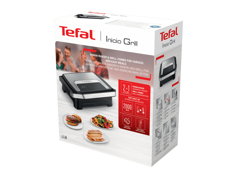 Iicio Classic,2in1 panini grill,fekete