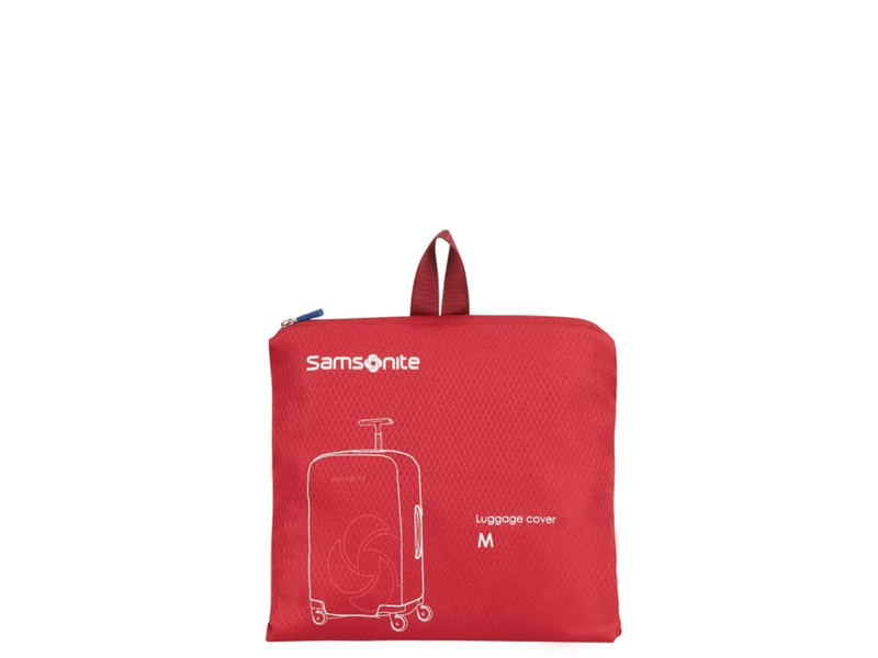 Samsonite összehajtható bőröndhuzat, M-es méret, piros (121224-1726)