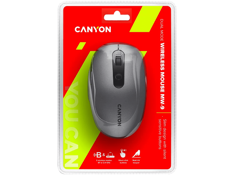 Canyon MW-9 vez. nélküli egér szürke