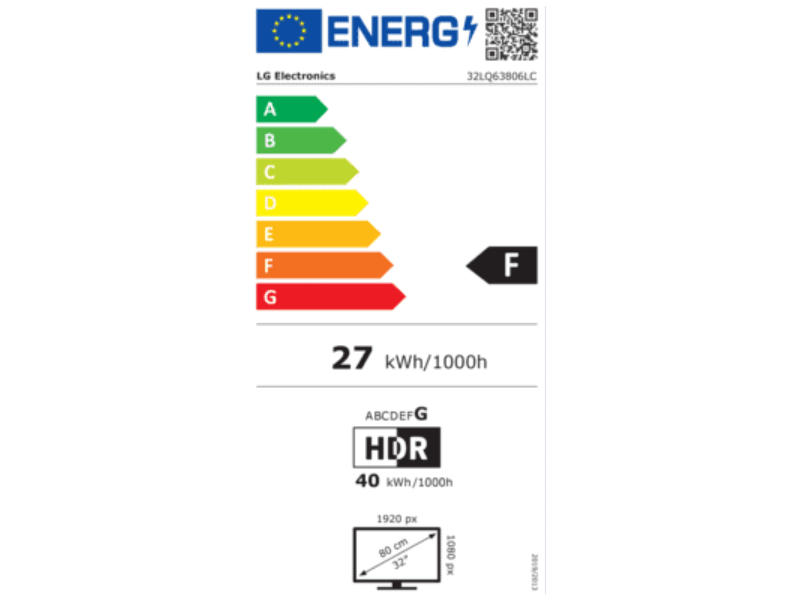 LG 32LQ63806LC Full HD Smart LED TV, HDR, webOS