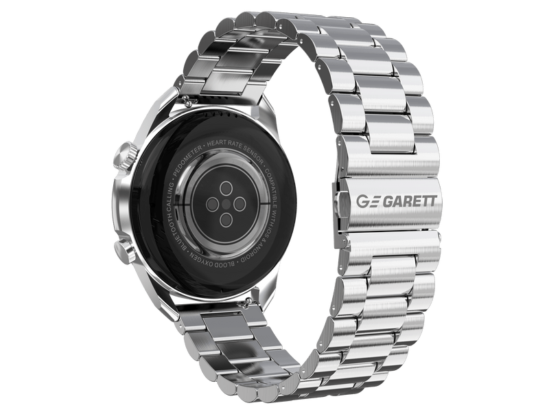 Garett V10 ezüst, acél okosóra