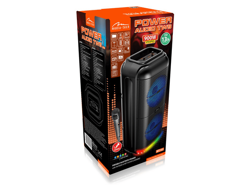 Media-Tech MT3183 BT Power Audio Bluetooth hangszóró
