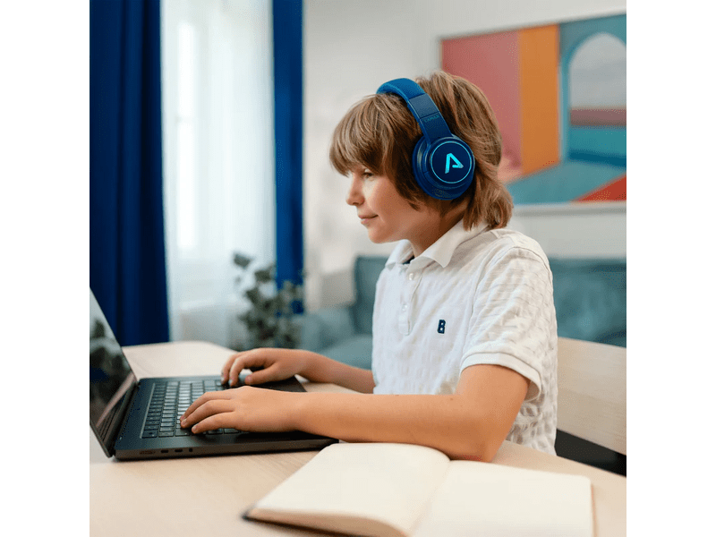 LAMAX GlowKid1 Gyerek fejhallgató, kék (LXGLOKIDLA)