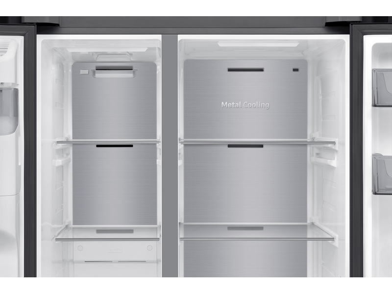 Samsung RS70F64KEFEO Side-by-Side hűtőszekrény, fekete