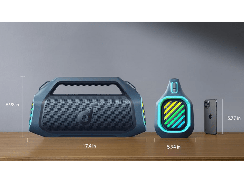 Anker Soundcore Boom 2 Plus Bluetooth hangszóró, kék (A3134031)