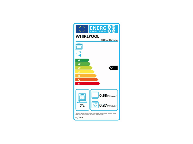 Whirlpool WOI5S8PM1SBA Beépíthető sütő + Whirlpool AKT 8190/BA Beépíthető kerámia főzőlap