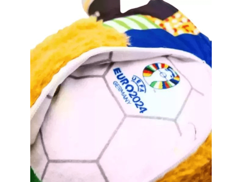 UEFA 2024 Albert Kifordítható plüss kabalafigura, 35 cm