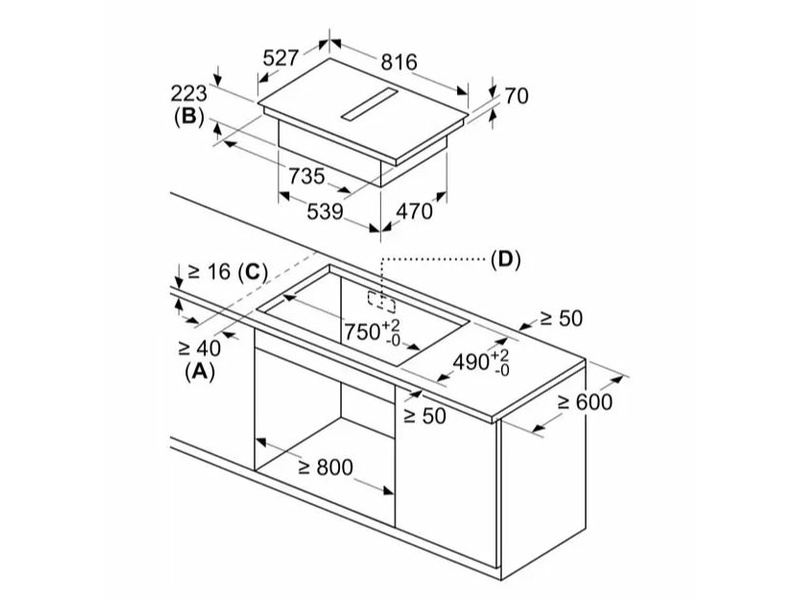 Bosch HMG778NB1 Beépíthető sütő mikrohullám funkcióval + Bosch PXX875D67E Beépíthető kerámia főzőlap + Bosch CMG7761B1 Beépíthető sütő mikrohullámú funkcióval