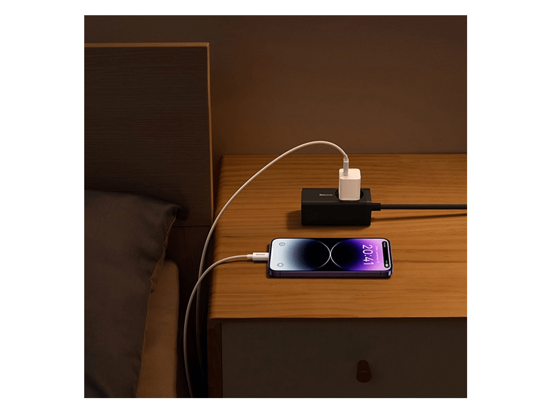 Baseus GaN5 Mini Hálózati gyorstöltő, fehér (CCGN070502)