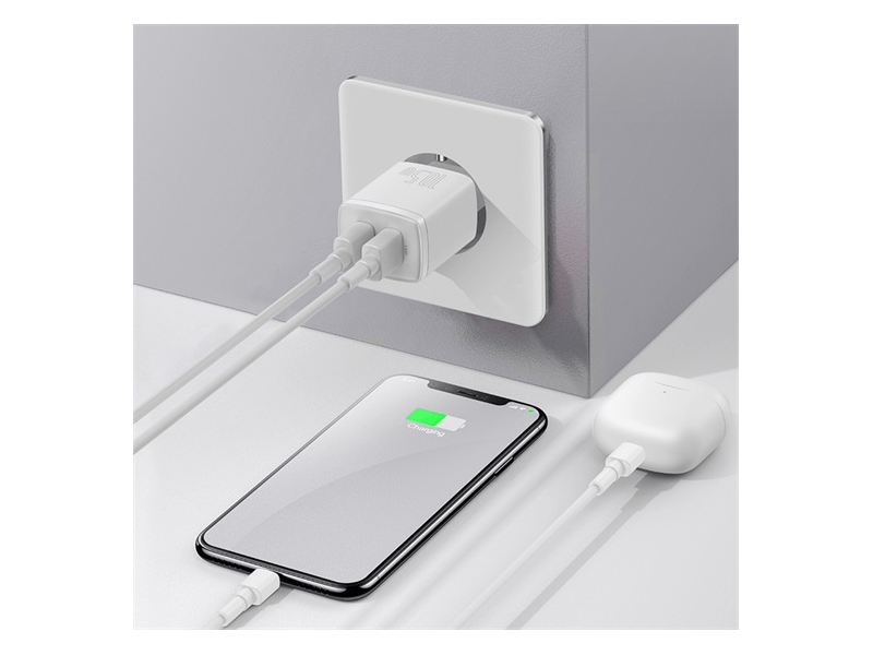 Baseus Compact hálózati töltő 10.5W, fehér