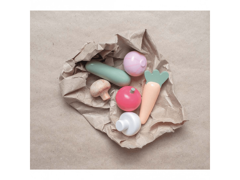 Piaci stand fából 28 kiegészítővel