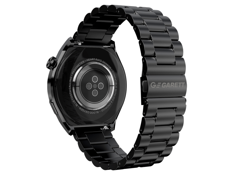 Garett V12 fekete, acél okosóra