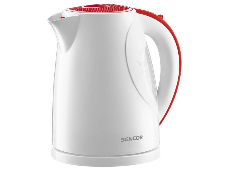 Vízforraló, 2200W, 1.5L, fehér/piros